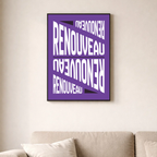 Affiche contemporaine "Renouveau"