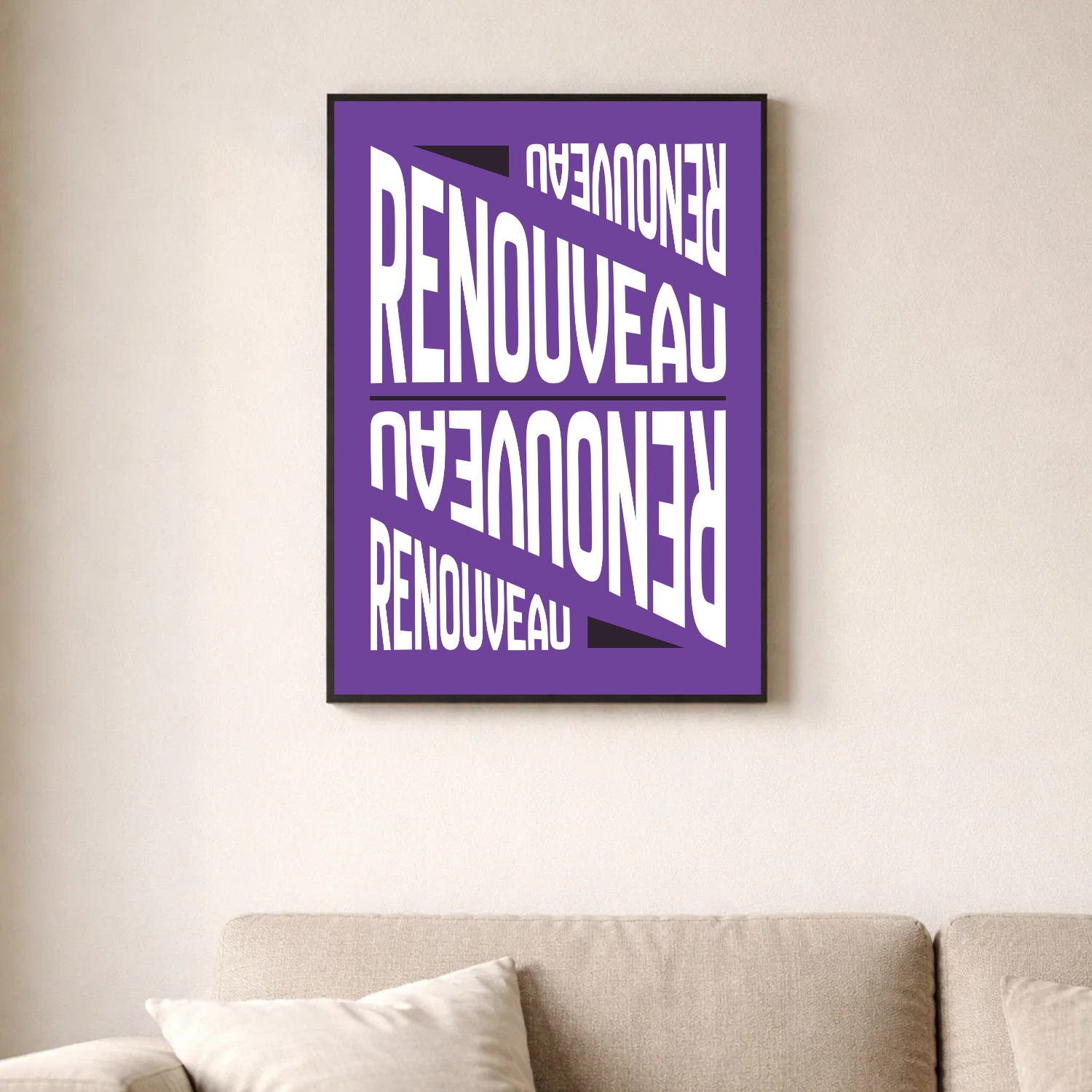 Affiche contemporaine "Renouveau"