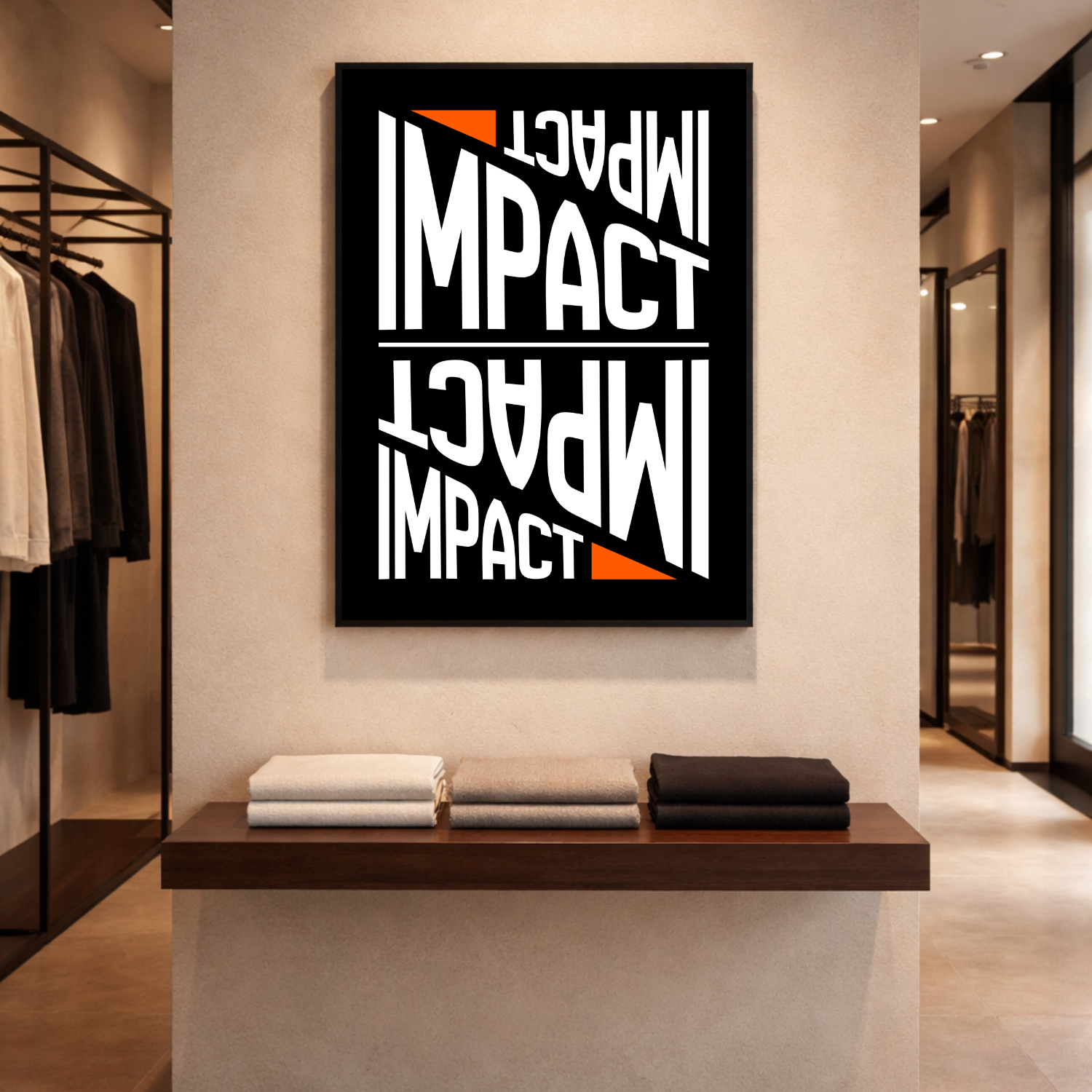 Affiche "Impact" contemporaine