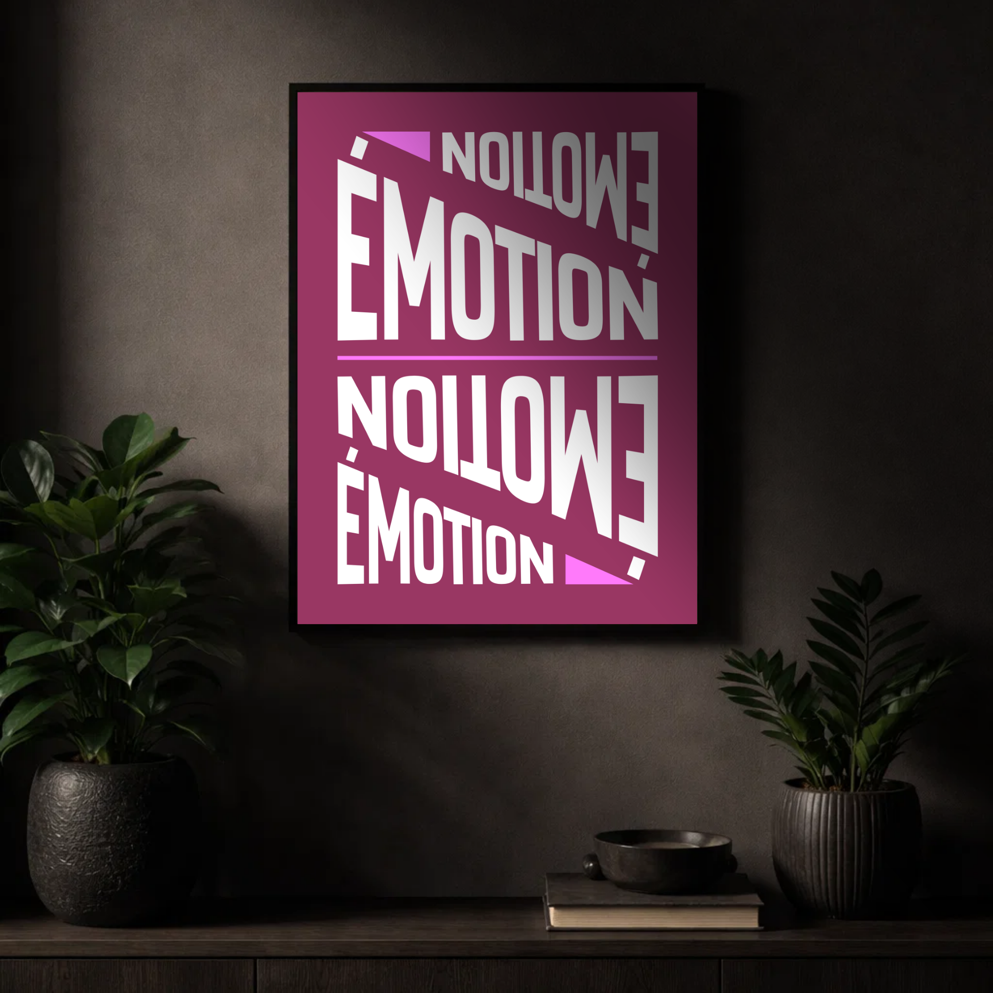 Affiche "Émotion" contemporaine