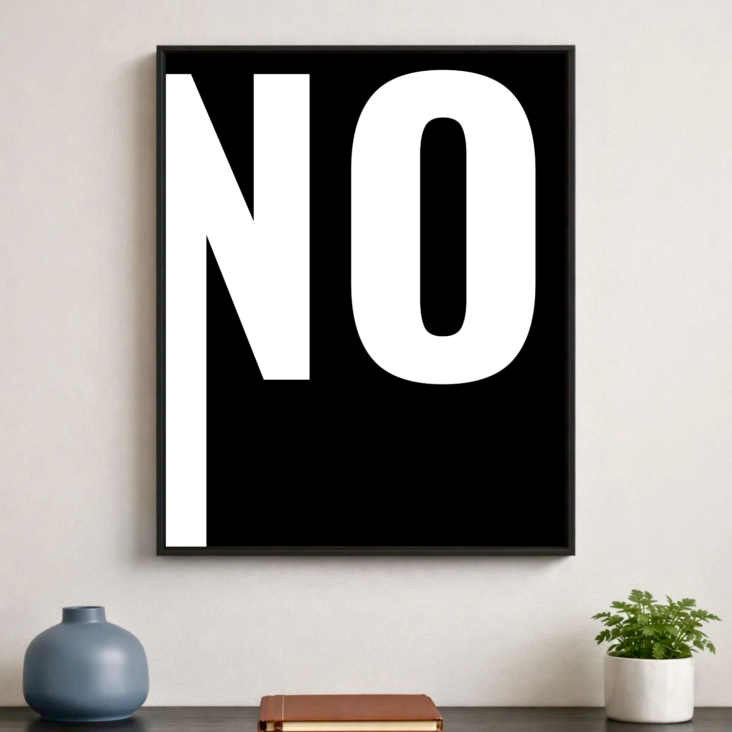 Affiche contemporaine "No"