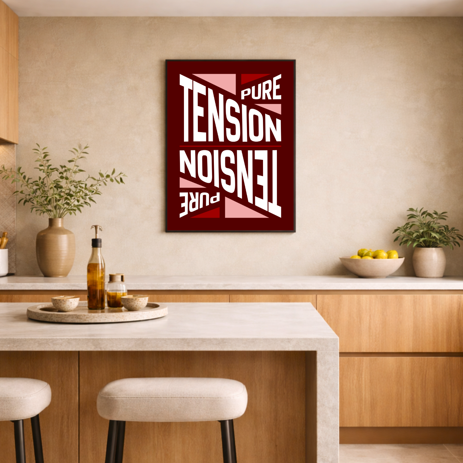 Affiche "Tension pure" contemporaine