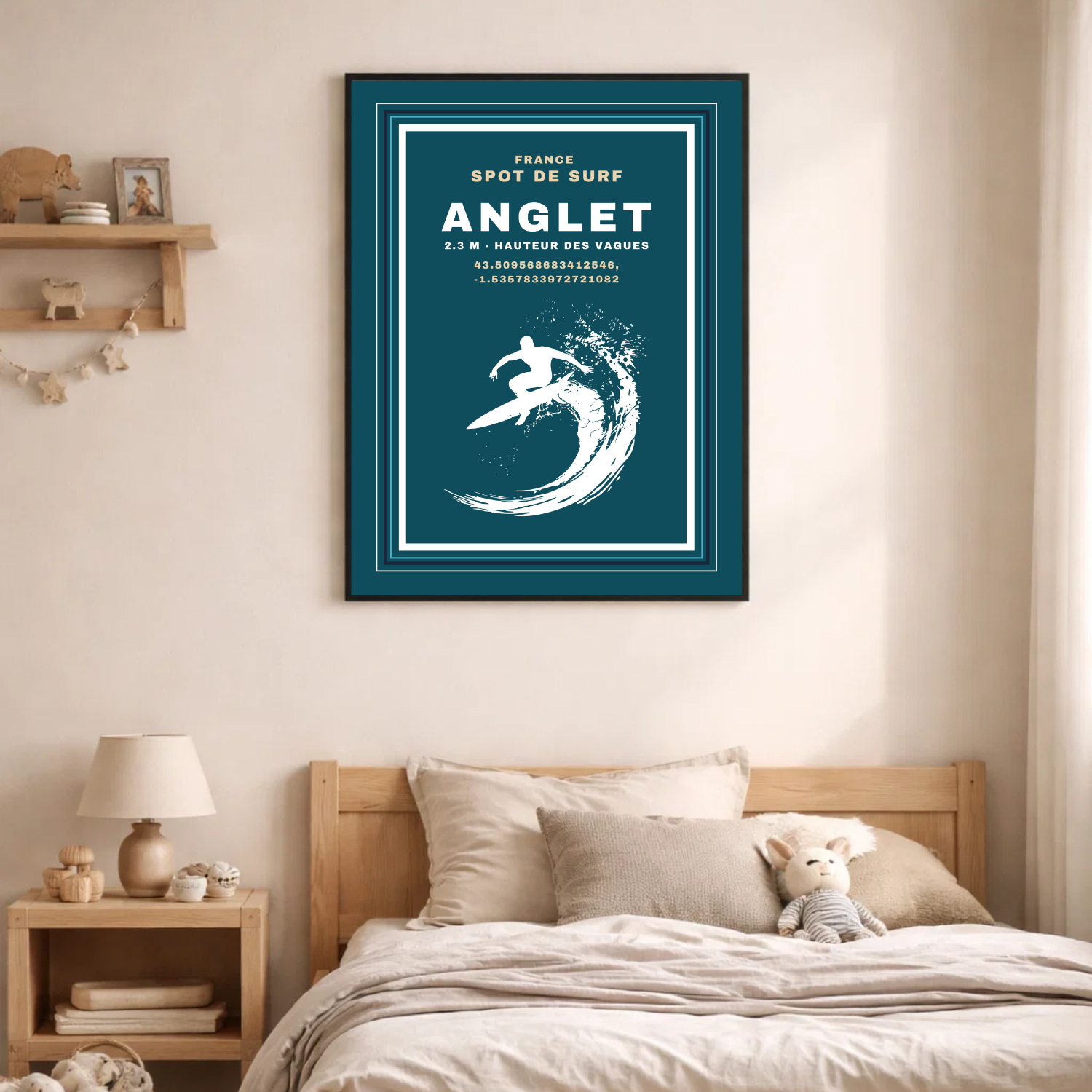 Affiche "Anglet surf contemporain"