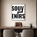 Affiche contemporaine "Souvenirs"
