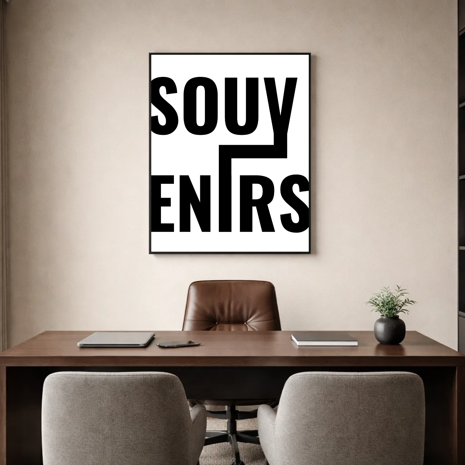 Affiche contemporaine "Souvenirs"
