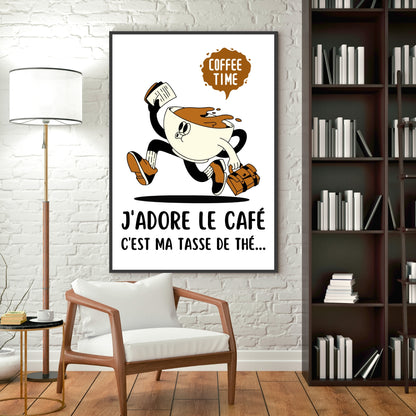 Affiche humour "Le café"