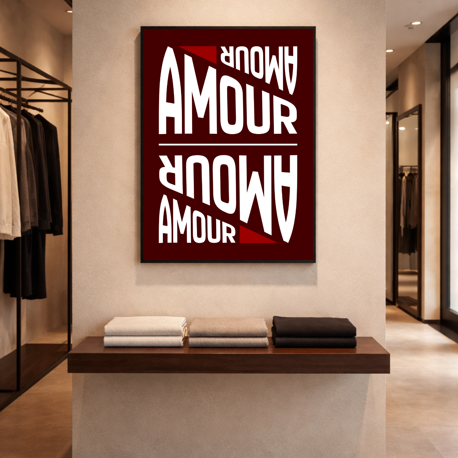 Affiche "Amour" contemporaine