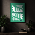 Affiche "Équilibre" contemporaine