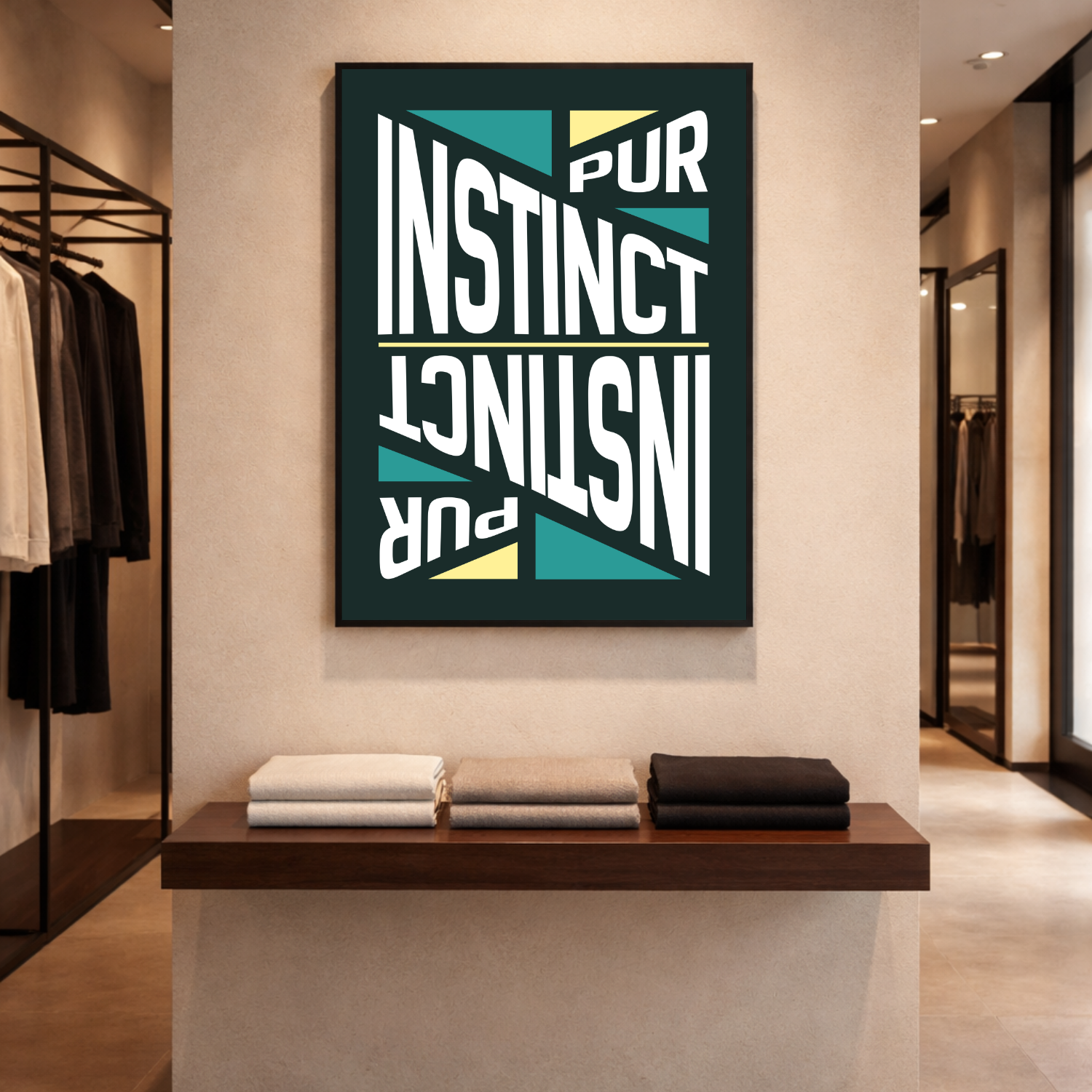 Affiche "Instinct pur" contemporaine