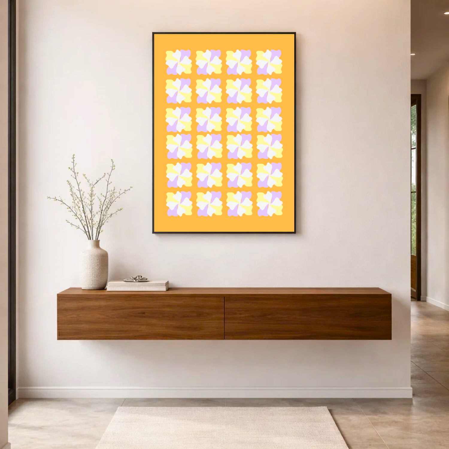 Affiche "Rosace solaire"