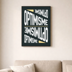 Affiche contemporaine "Optimisme"