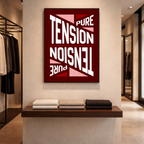 Affiche "Tension pure" contemporaine