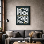 Affiche contemporaine "Optimisme"