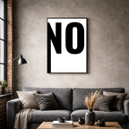 Affiche contemporaine "No"