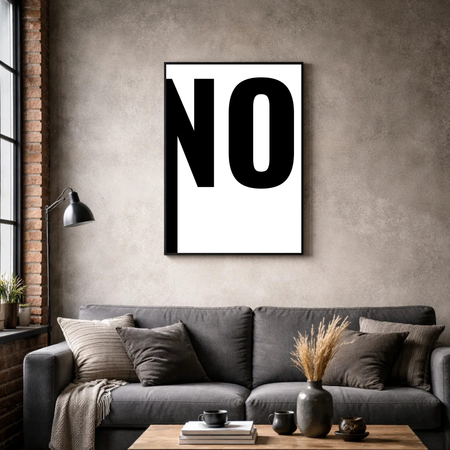 Affiche contemporaine "No"