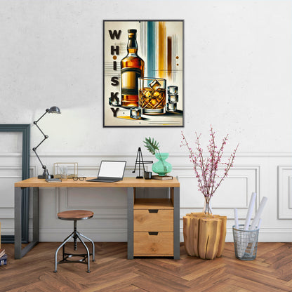 Affiche "Whisky glass"