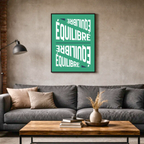 Affiche "Équilibre" contemporaine