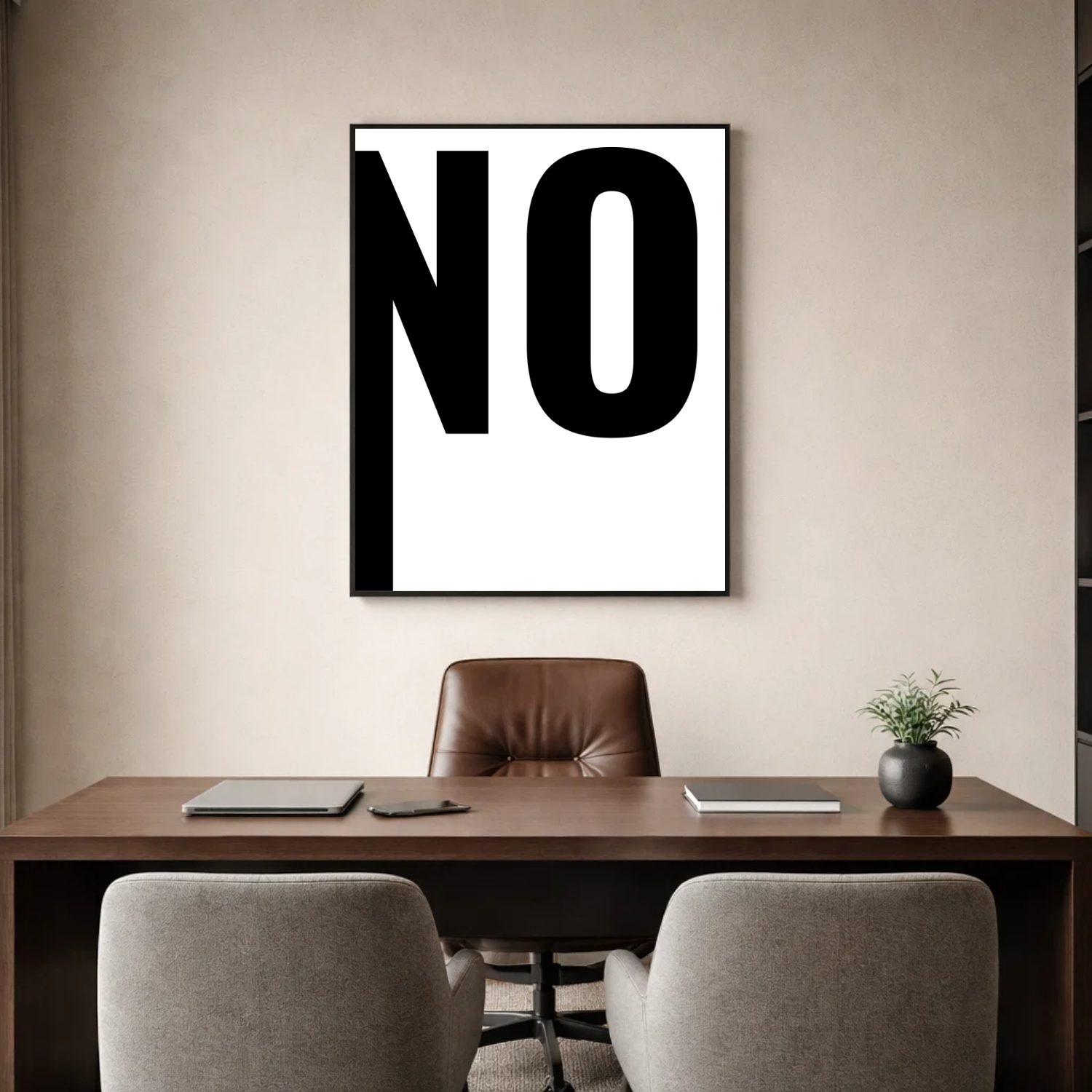 Affiche contemporaine "No"
