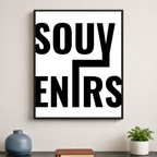 Affiche contemporaine "Souvenirs"
