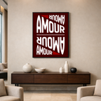 Affiche "Amour" contemporaine
