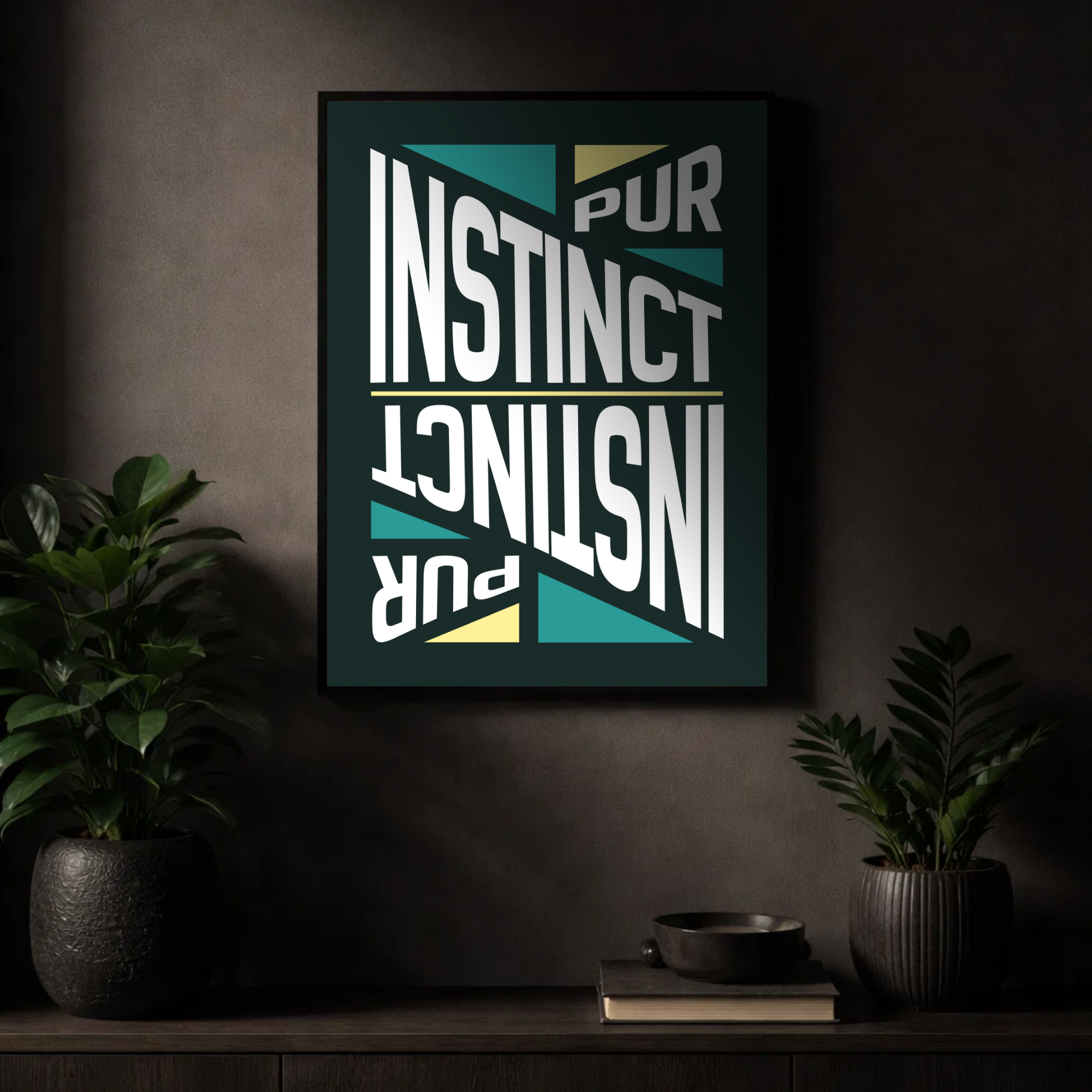 Affiche "Instinct pur" contemporaine