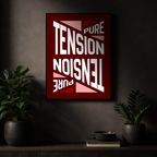 Affiche "Tension pure" contemporaine