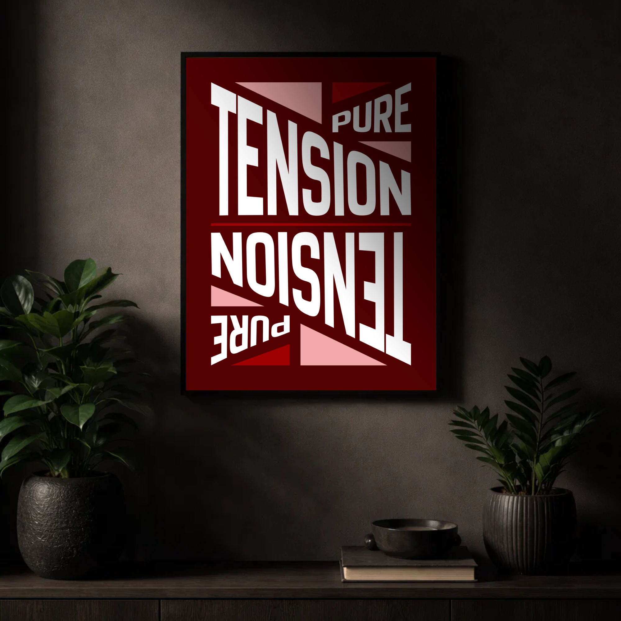 Affiche "Tension pure" contemporaine