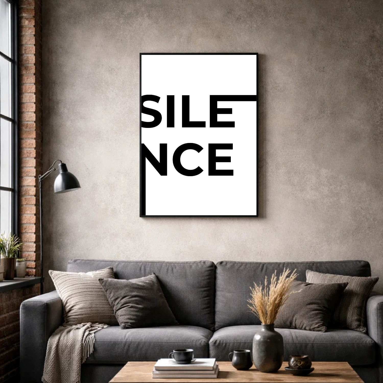 Affiche contemporaine "Silence"