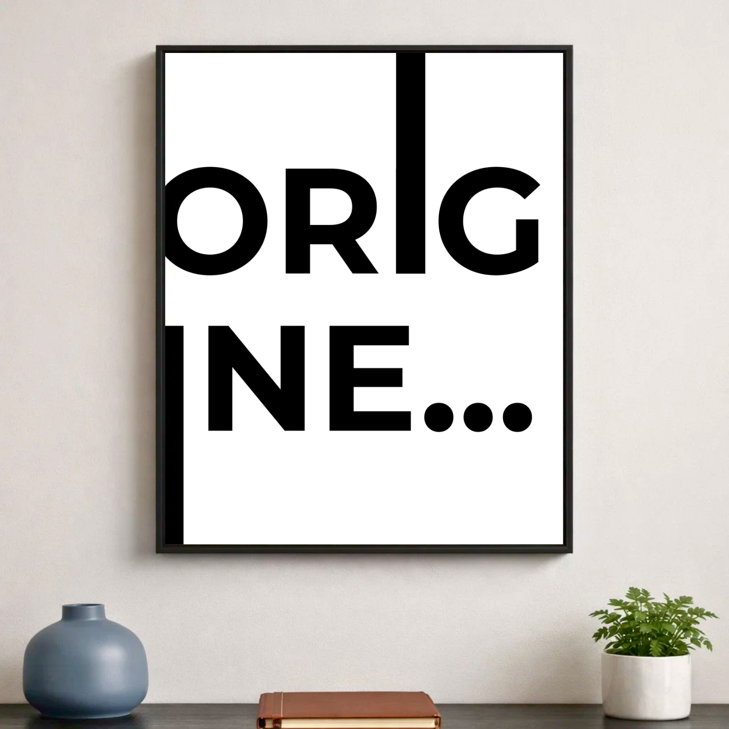 Affiche contemporaine "Origine"
