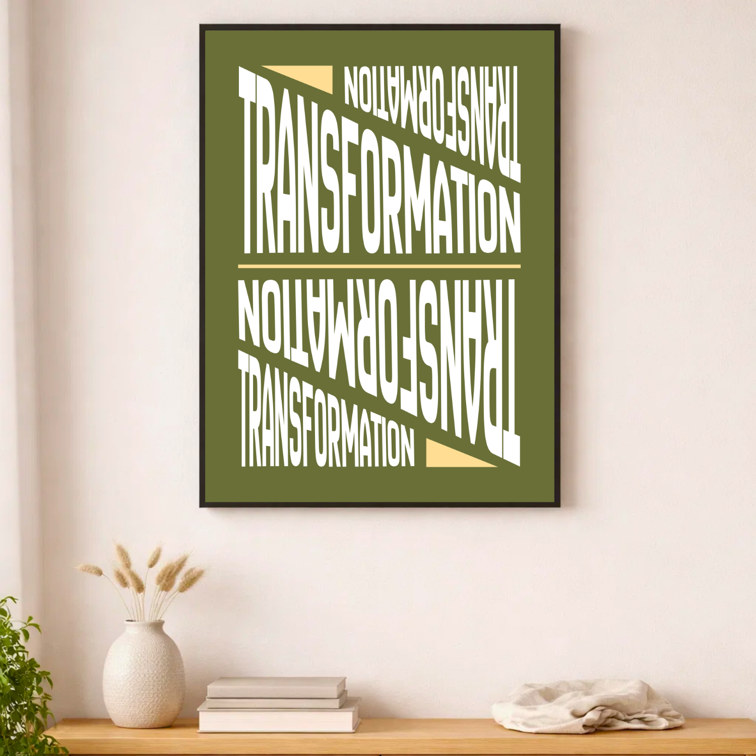Affiche contemporaine "Transformation"
