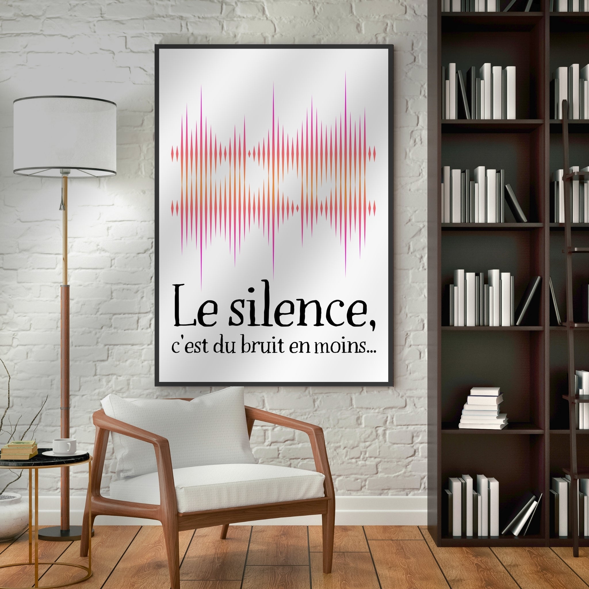 Affiche humour "Le silence"