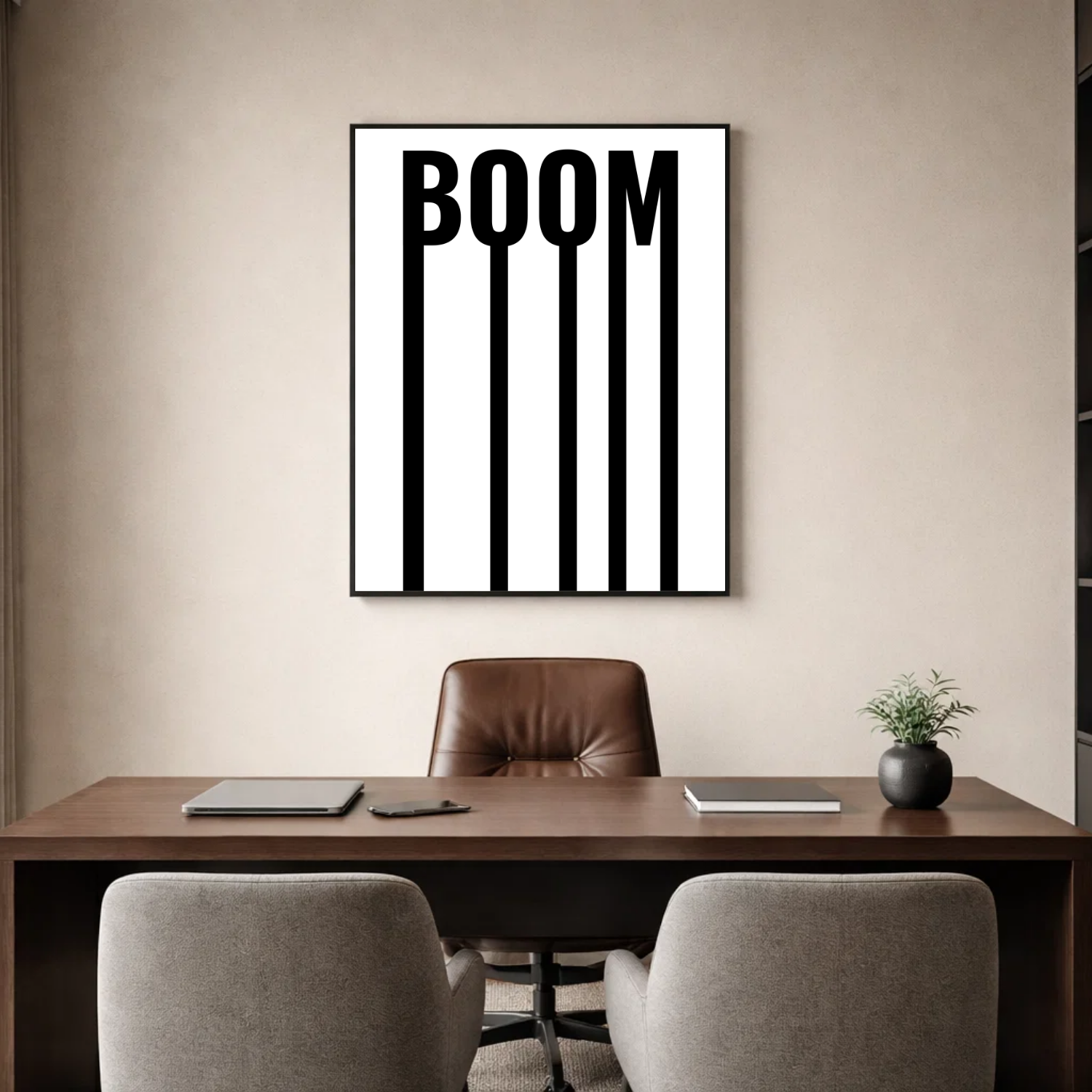 Affiche contemporaine "Boom"