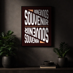 Affiche "Souvenir" contemporaine