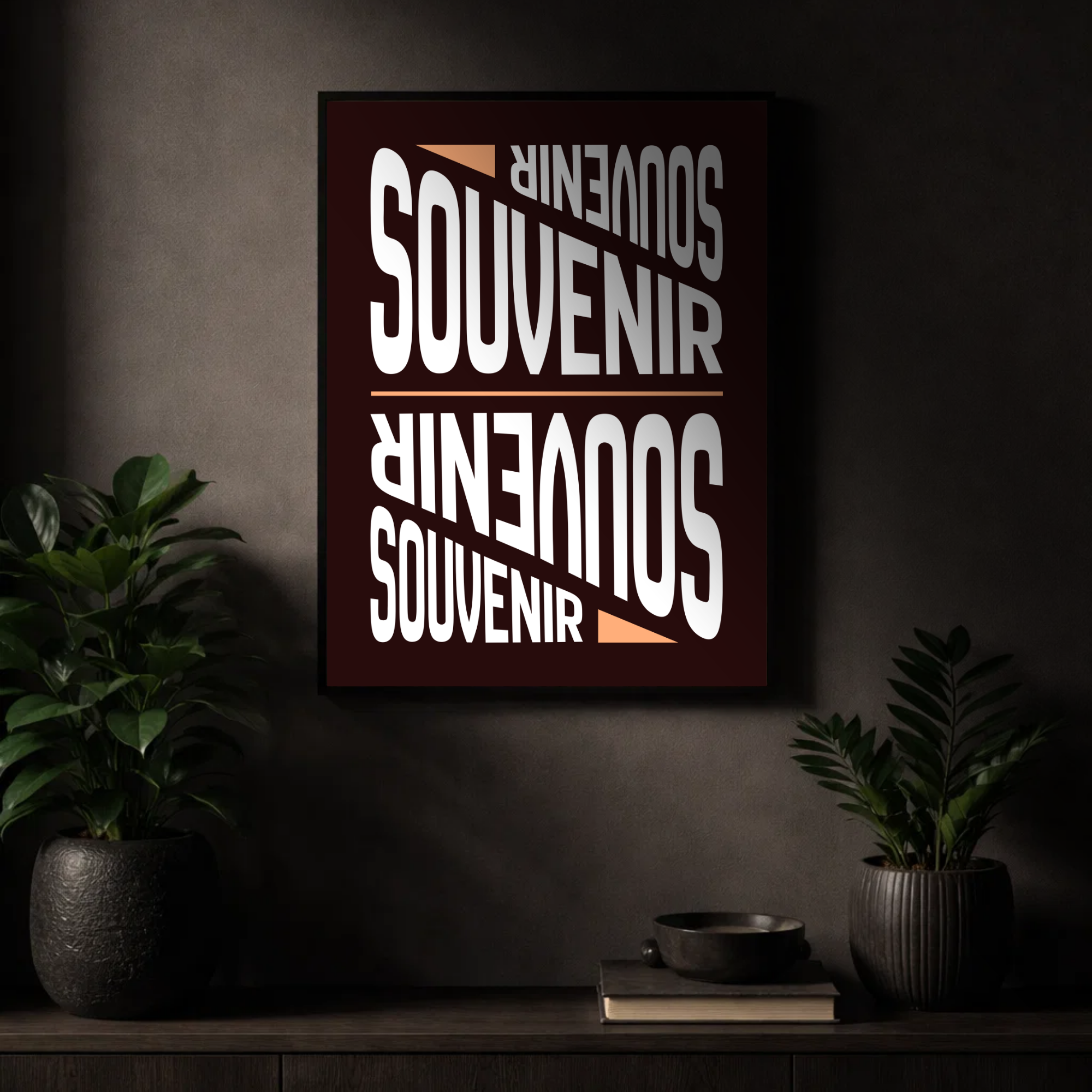 Affiche "Souvenir" contemporaine
