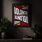 Affiche "Volonté farouche" contemporaine