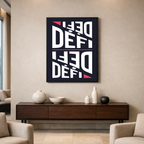 Affiche "Défi" contemporaine