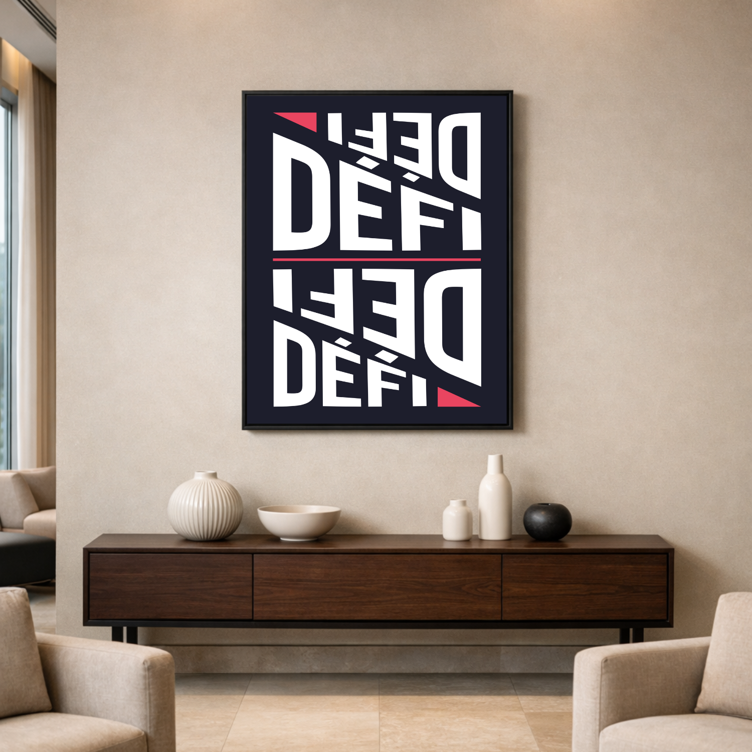 Affiche "Défi" contemporaine