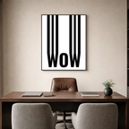 Affiche contemporaine "Wow"