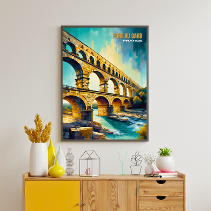 Affiche "Pont du Gard - France"