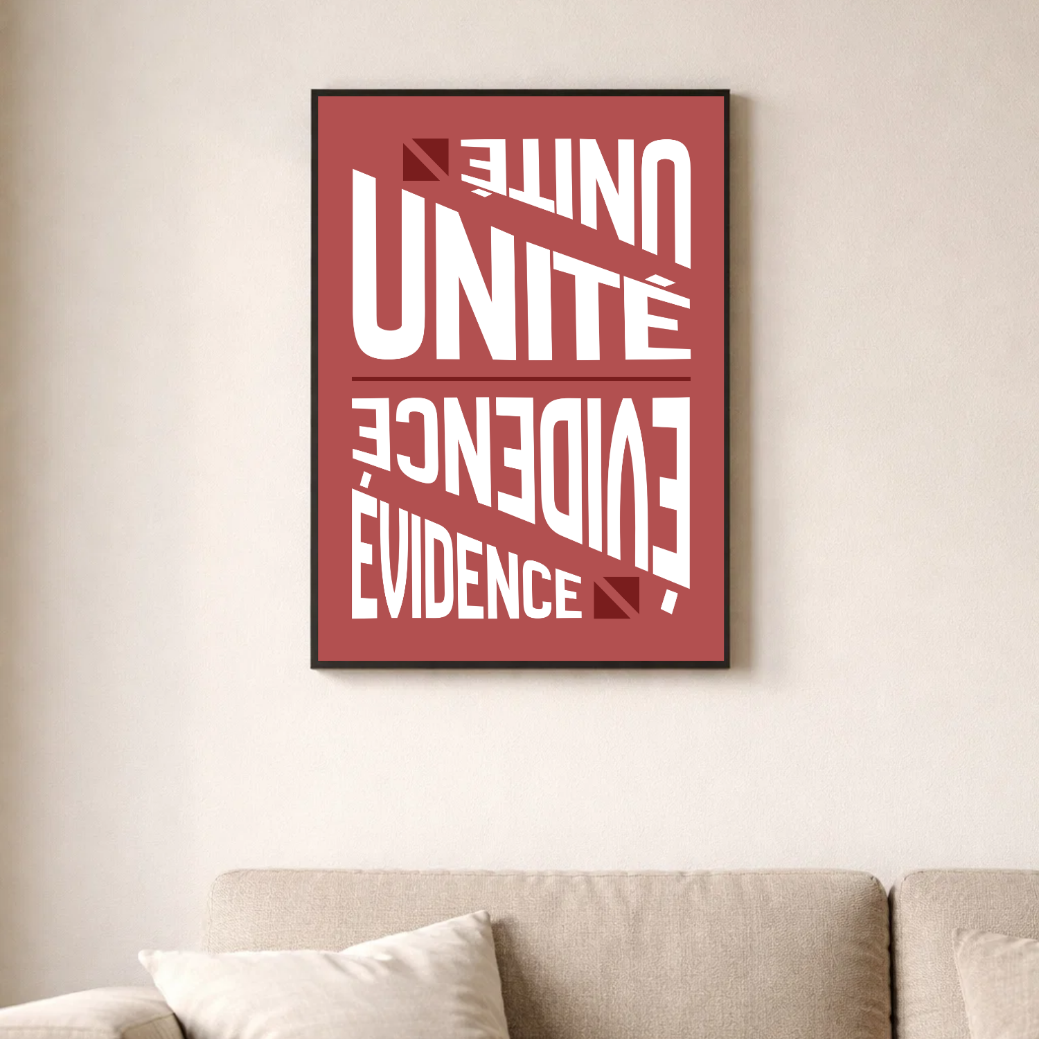 Affiche contemporaine "Unité"