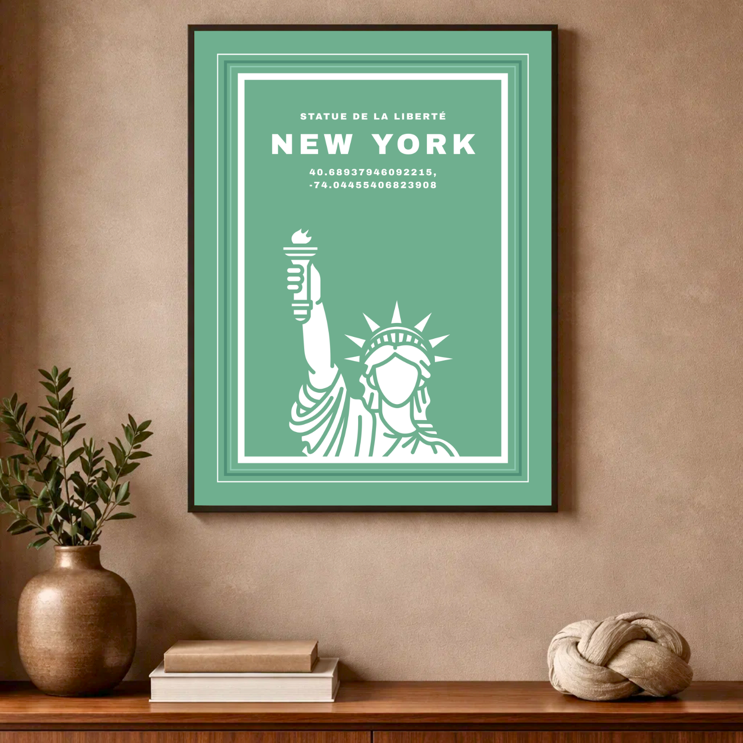 Affiche "Statue de la Liberté contemporaine"