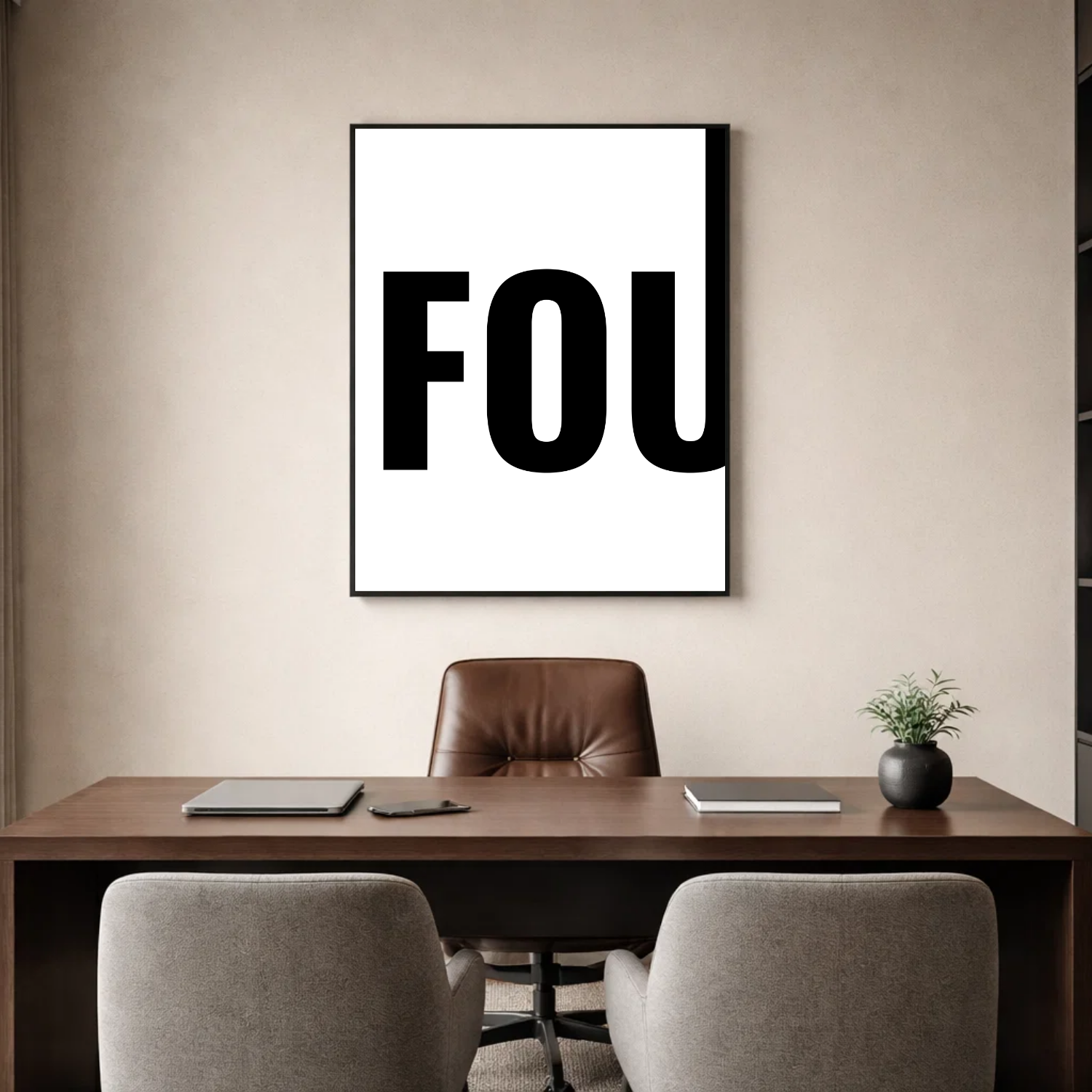 Affiche contemporaine "Fou"