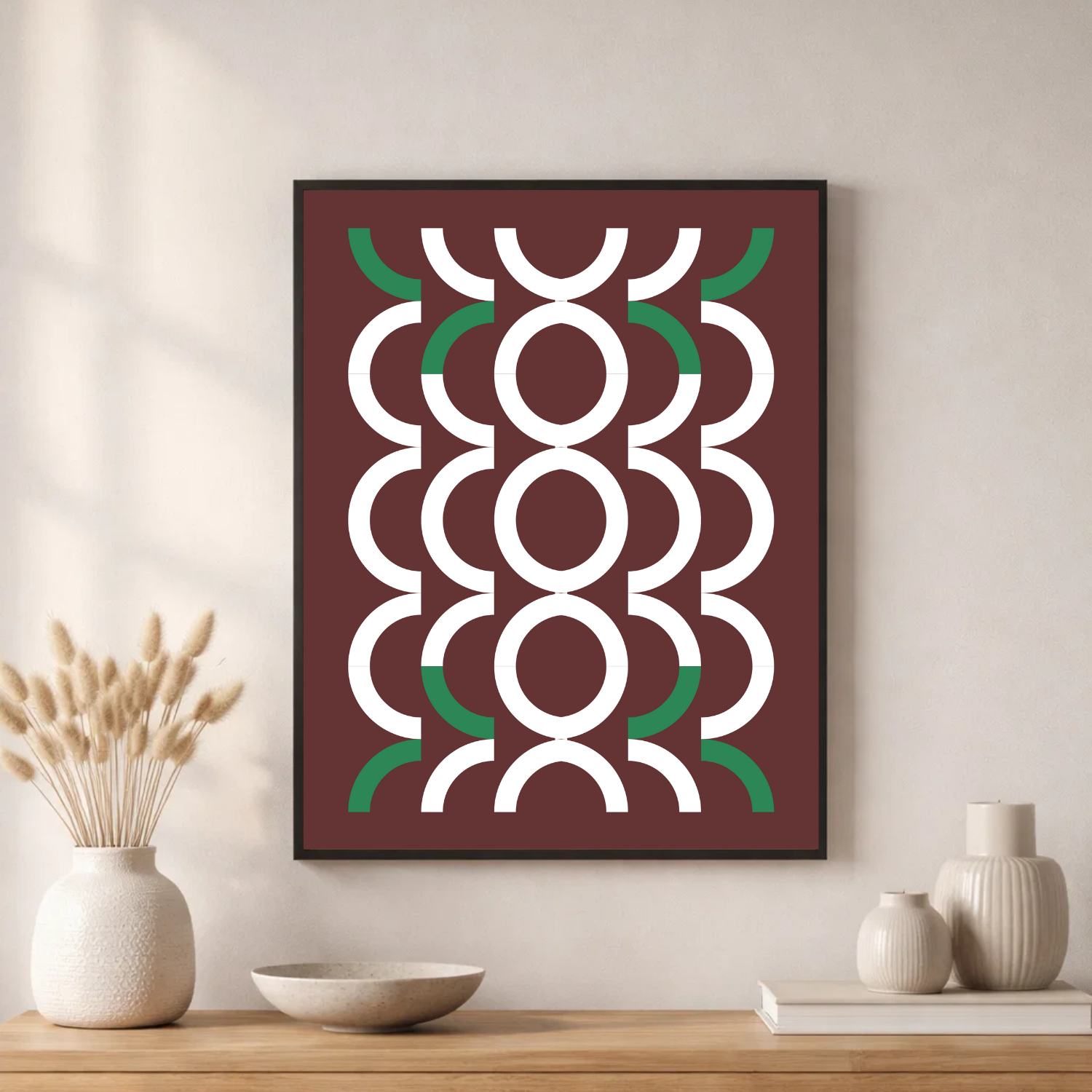 Affiche cercles géométriques