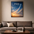 Affiche Motivation : Dream Big, Act Bigger