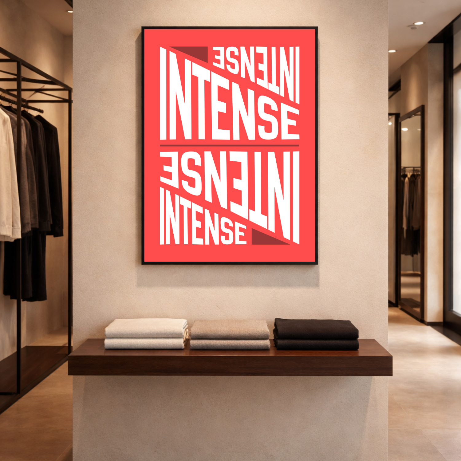 Affiche "Intense" contemporaine