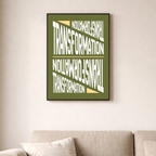 Affiche contemporaine "Transformation"