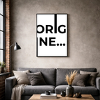 Affiche contemporaine "Origine"