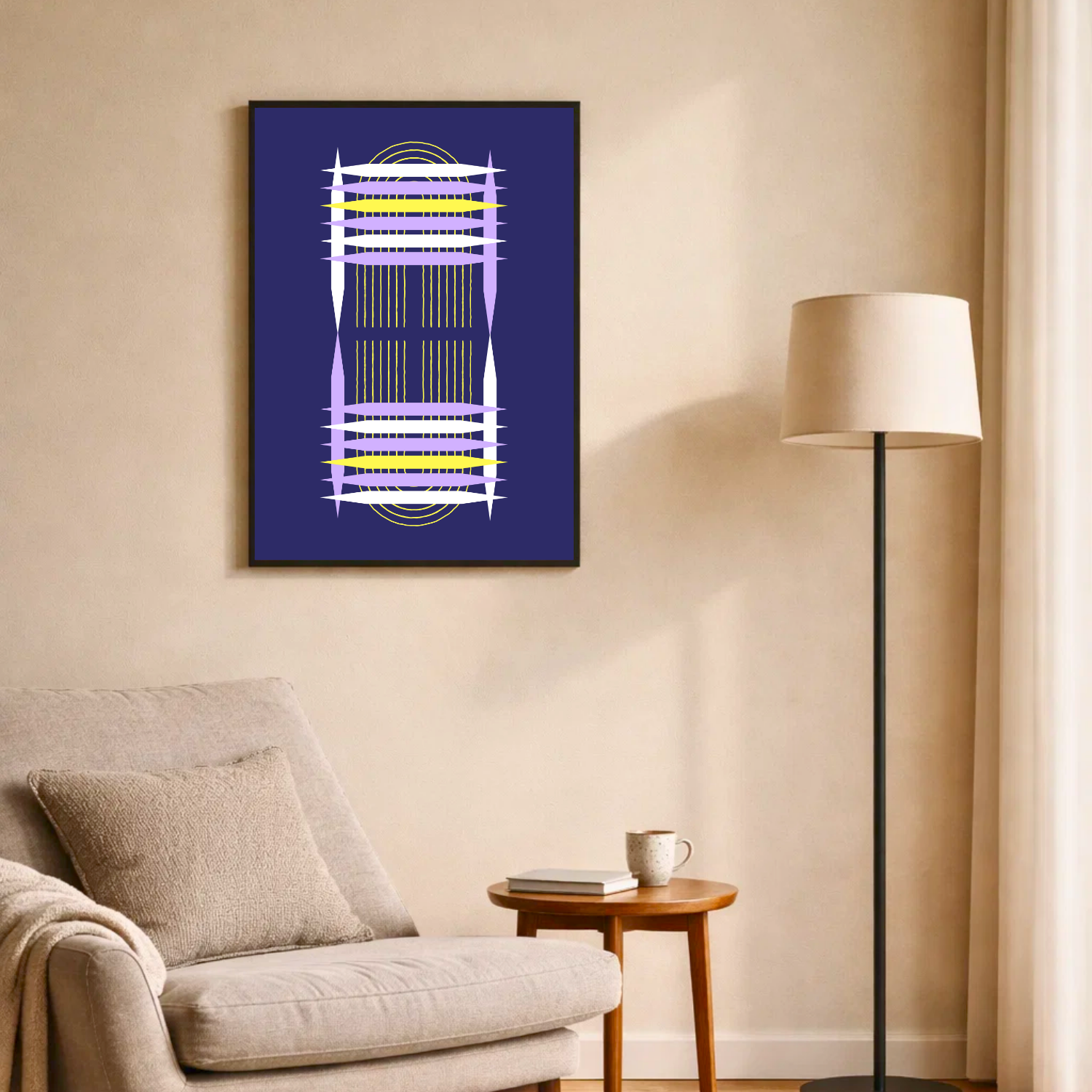 Affiche "Symétrie lumineuse"