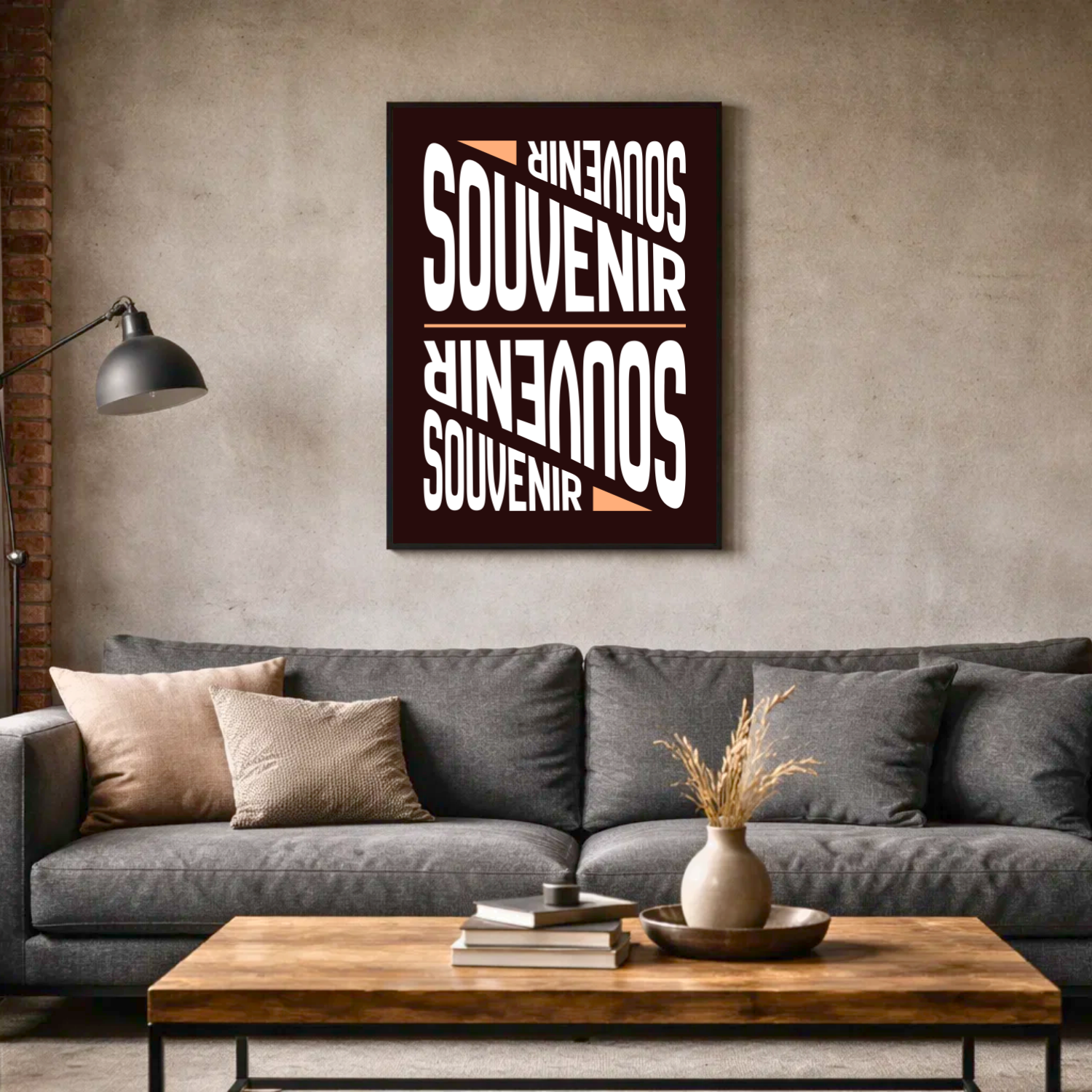 Affiche "Souvenir" contemporaine