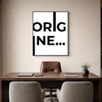 Affiche contemporaine "Origine"
